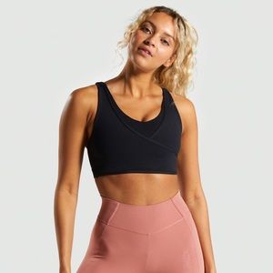 NWT Gymshark Black Studio Sports Bra
